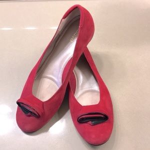 BeautiFeel Red Suede Flats